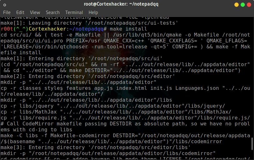 شرح تثبيت المفكرة الاحترافية Notepadqq على لينكس