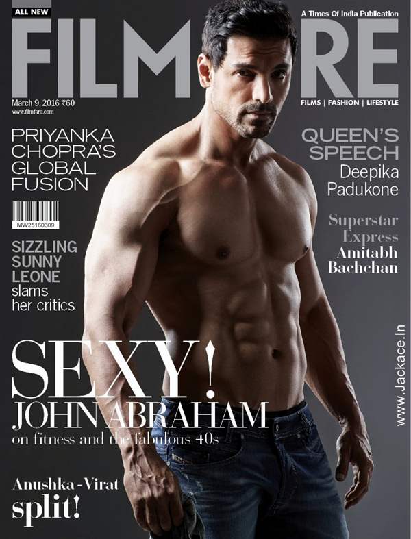 John Abraham Looks Hot On The Latest Filmfare Magazine Cover 