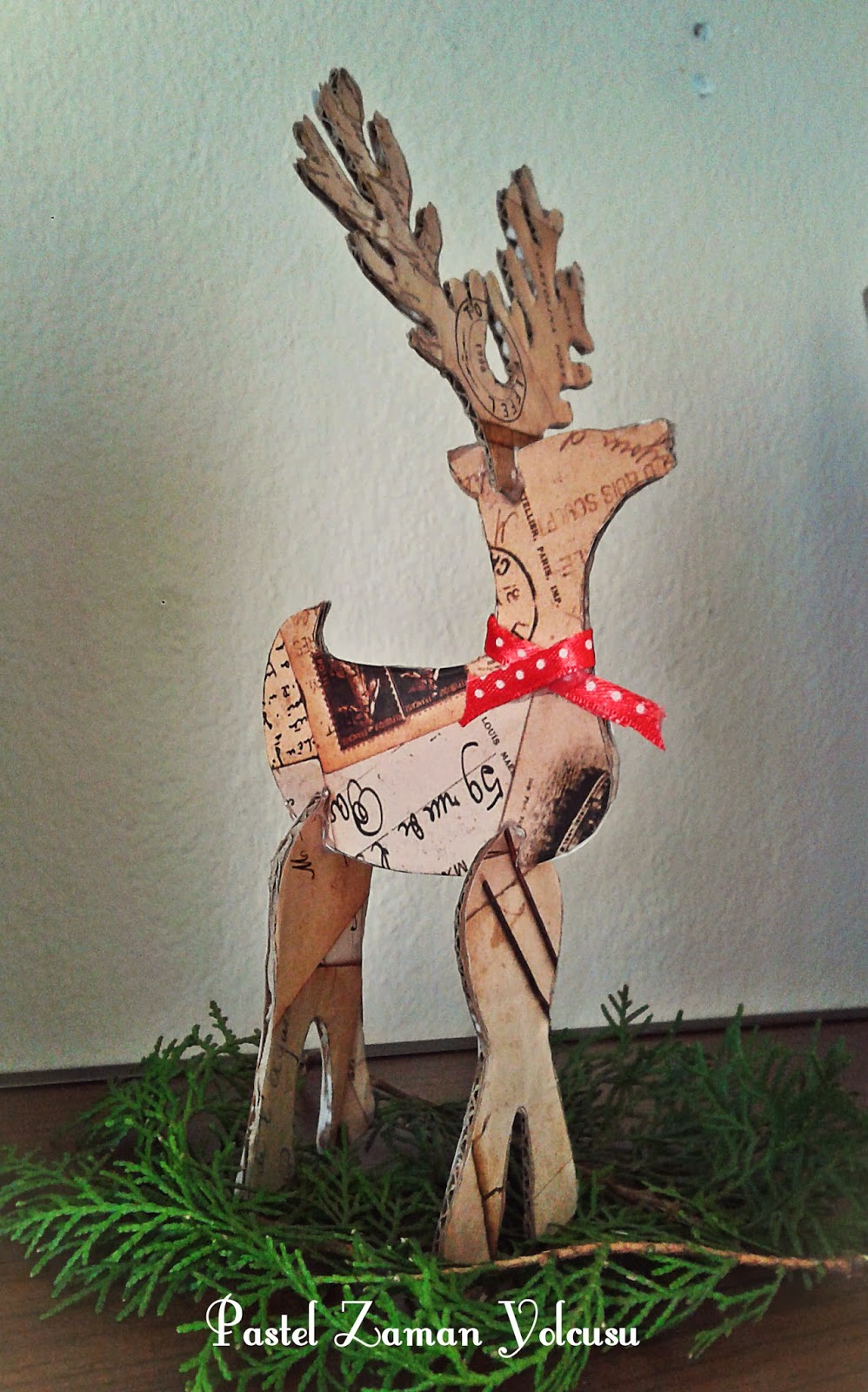 Fates'in örgüleri: aralık 2010 Yılbaşı Mottosu Ren Geyiği Yapım Aşamaları - Pastel Zaman Yolcusu