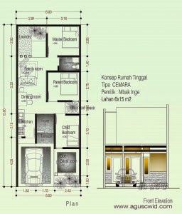  Desain  Rumah  Minimalis  1 Lantai Ukuran  6X15 Gambar Foto Desain  Rumah 