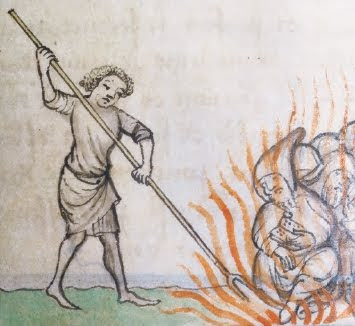 Eretici al rogo in un manoscritto del 1372
