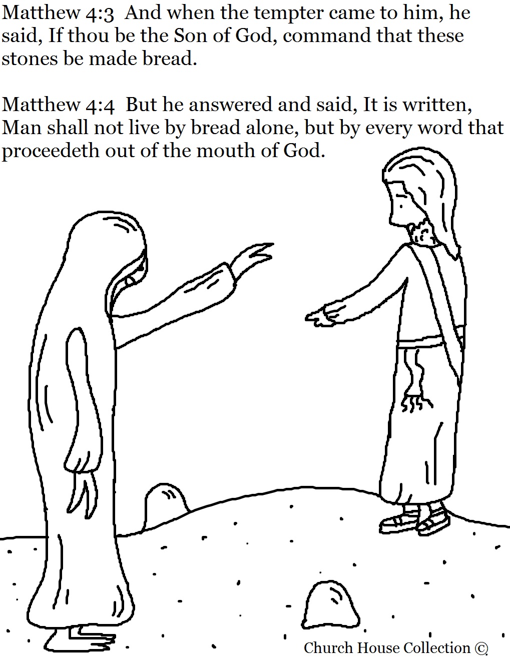 clipart jesus in the wilderness - photo #31