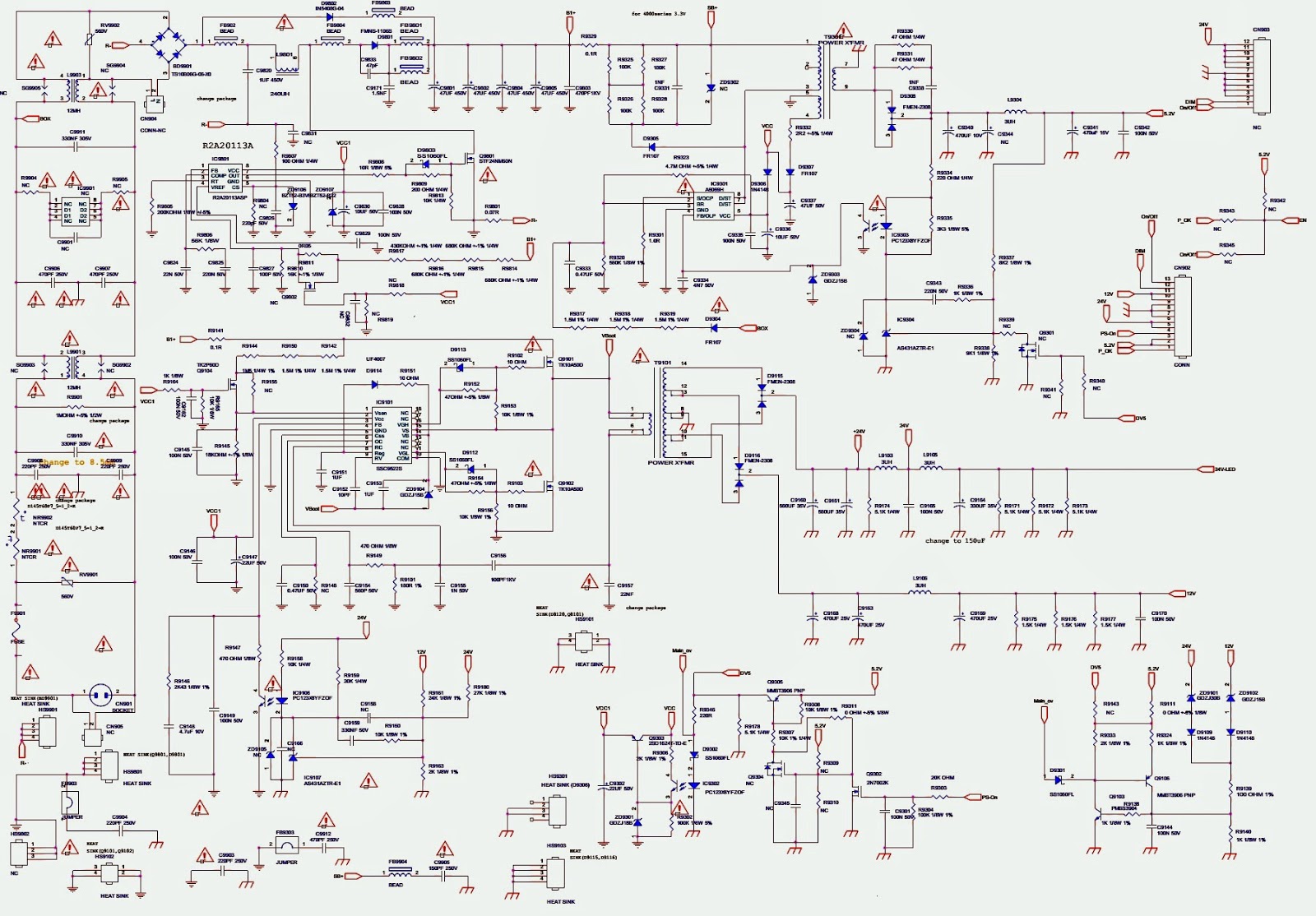 Plhl t826b схема блока питания