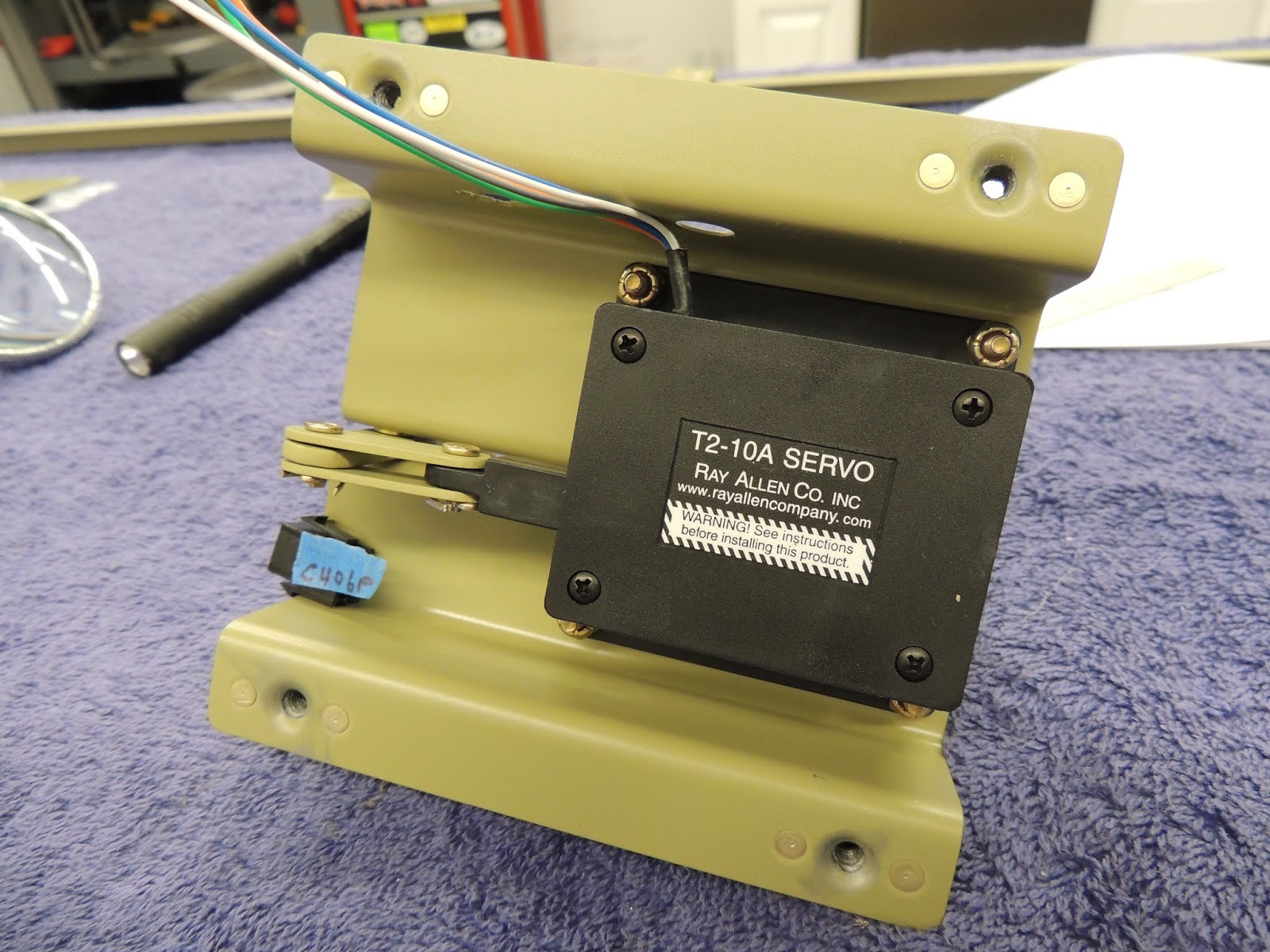 Shawn's RV14 Build Aileron Trim and Autopilot Roll Servos IN WORK