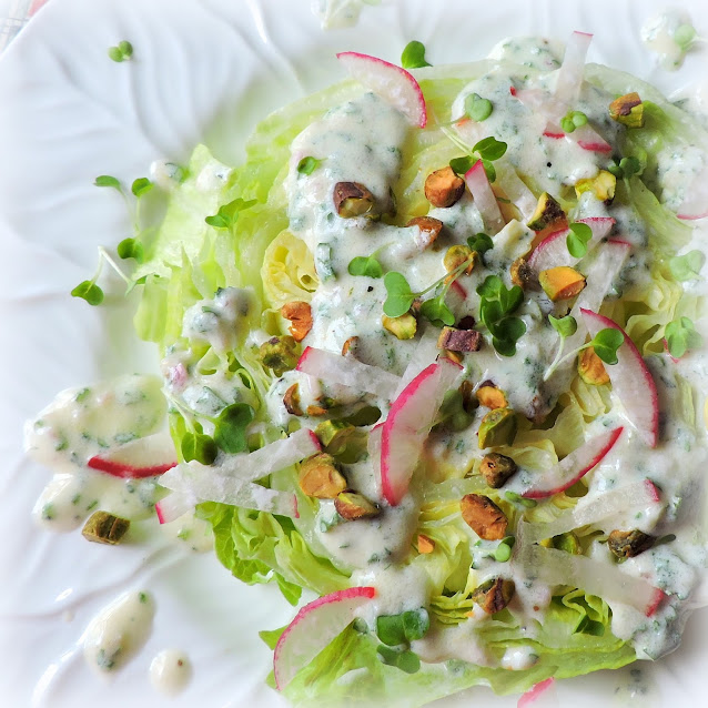 Creamy Herb Dressed Lettuce Steaks