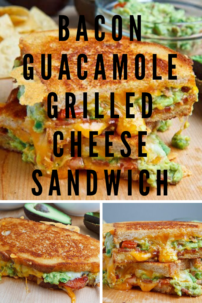 Bacon Guacamole Grilled Cheese Sandwich