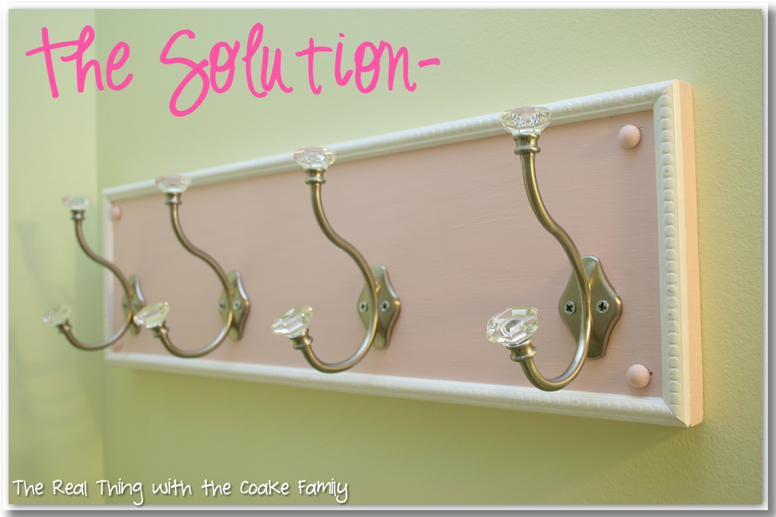 Bathroom Towel Rack {DIY}