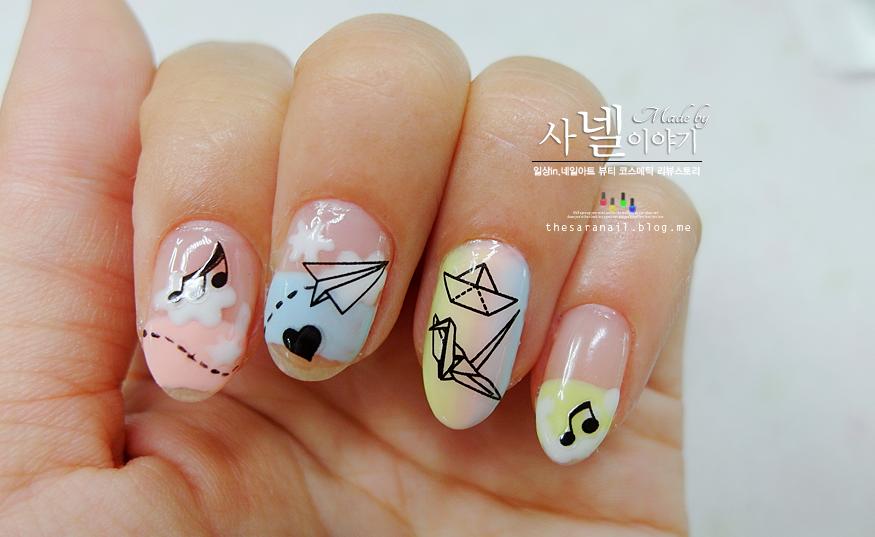 Маникюр с самолетом рисунок