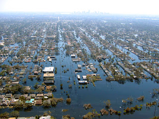 2005: Flooding from Hurricane Katrina in New Orleans - Source: NOAA