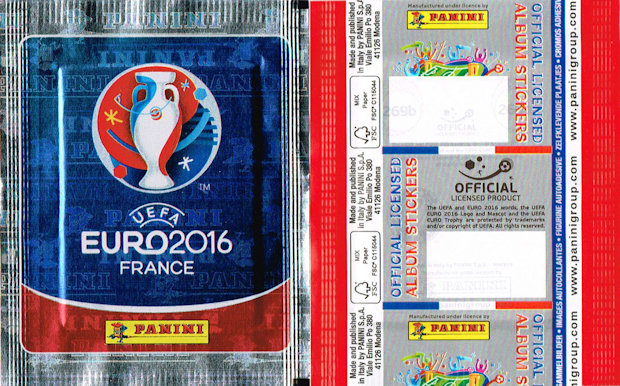 Promo-Tüte RARE !!! Panini Euro 2016 France Continental Netherlands 
