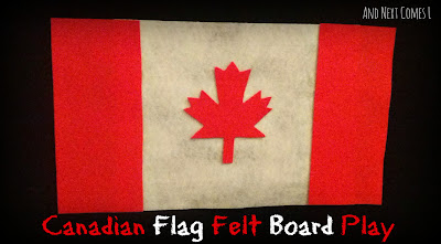 Canadian flag felt board play