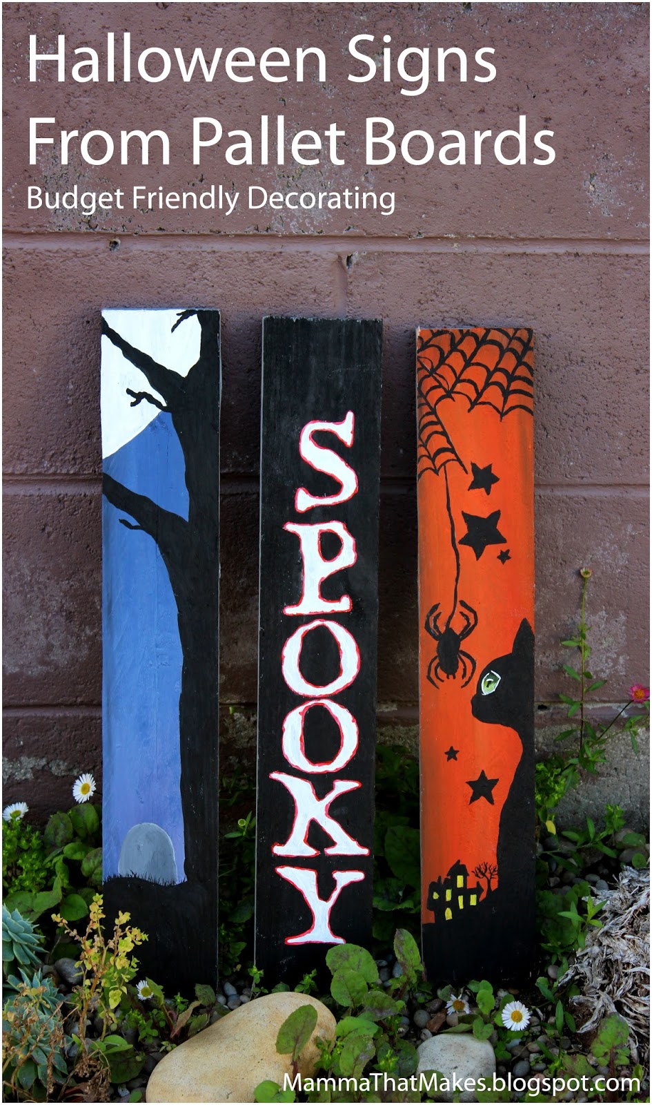 pinspiration halloween signs from pallets