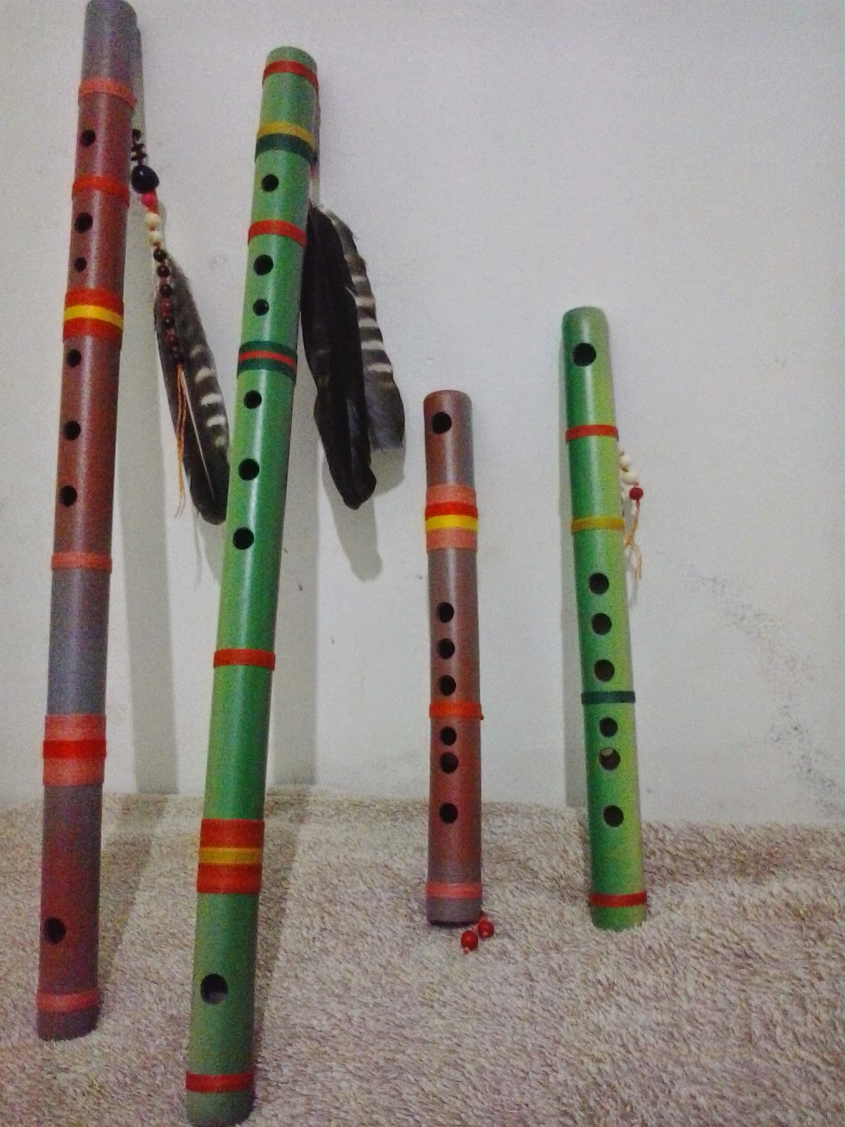 Flauta Transversal De Bambu Indígena 2 Flauta Flautas Artesanais