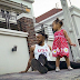 Flavour and his two beautiful daughters