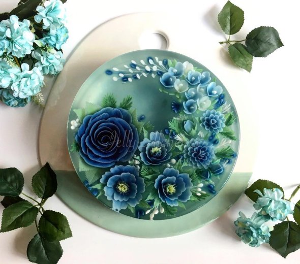 Siew Heng Boon JellyAlchemy bolos de gelatina arte coloridos flores comida