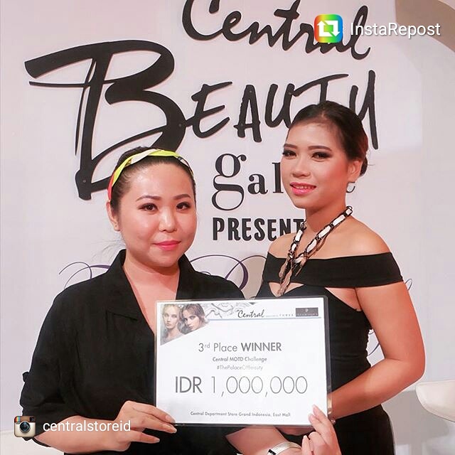 3RD WINNER OF BEAUTY GALERIE "GLAMOUR" MAKEUP COMPETITION BY CENTRAL DEPT STORE INDONESIA