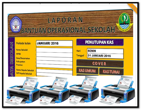 Aplikasi Buku Kas Umum Cetak Spj Format Excel.Xlsx