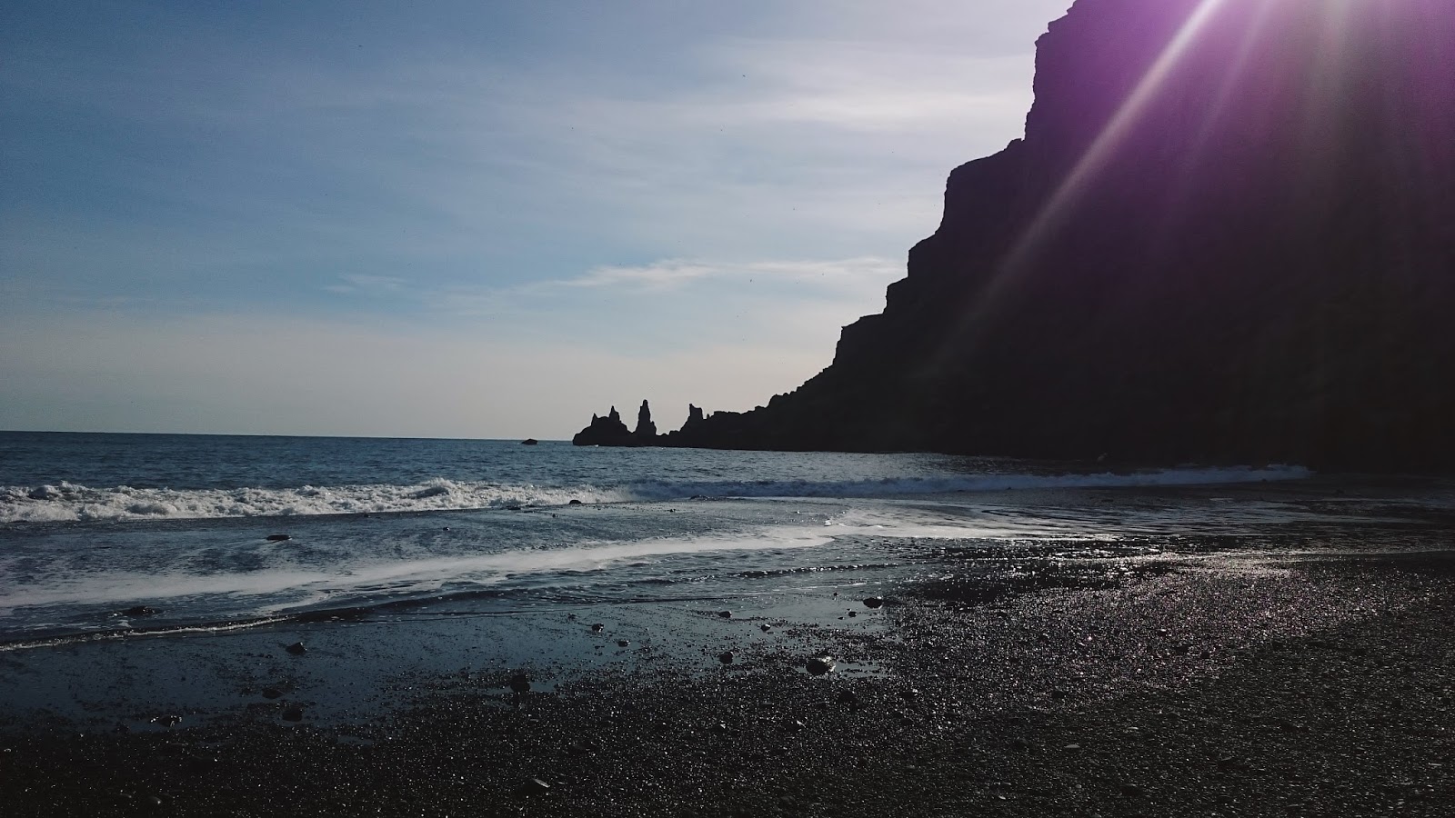 Islandia, plaża, czarna plaża, blog o Islandii, islandzka plaża