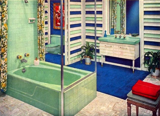 Vintage Bathrooms from 1950s