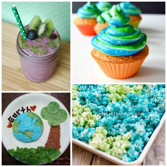 20 Earth Day Snacks for Kids! Fun choices for toddlers, preschoolers, older kids, and adults! Cookies, cupcakes, fruit, healthy choices, and more!