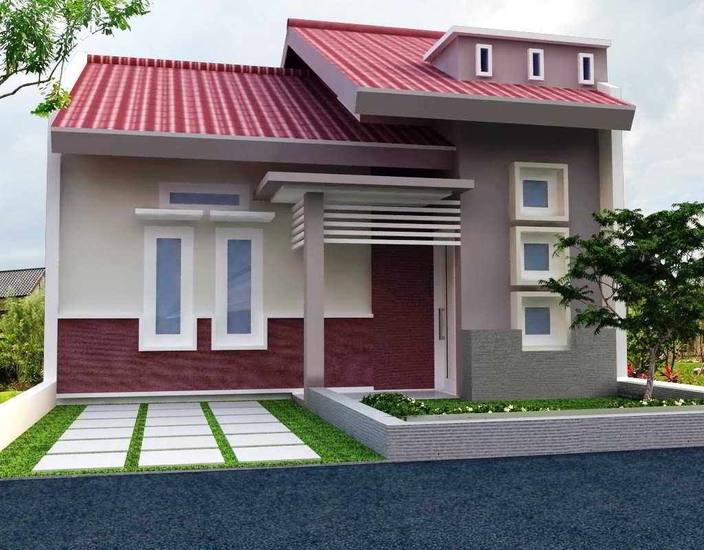 Model Teras Rumah Kampung Sederhana Homkonsep