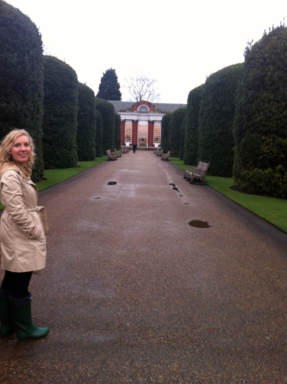 Elizabeth at Orangery at Kensington Palace, London