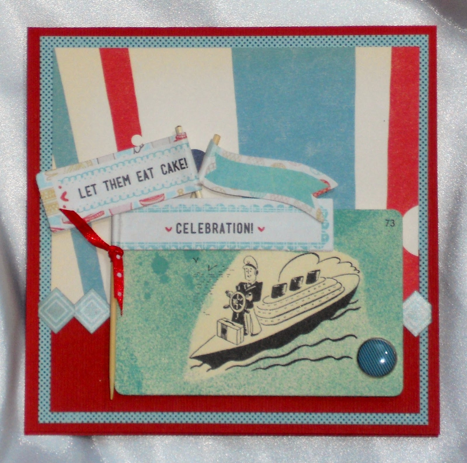 My Scrappy Pleasures: A card for a boat themed birthday