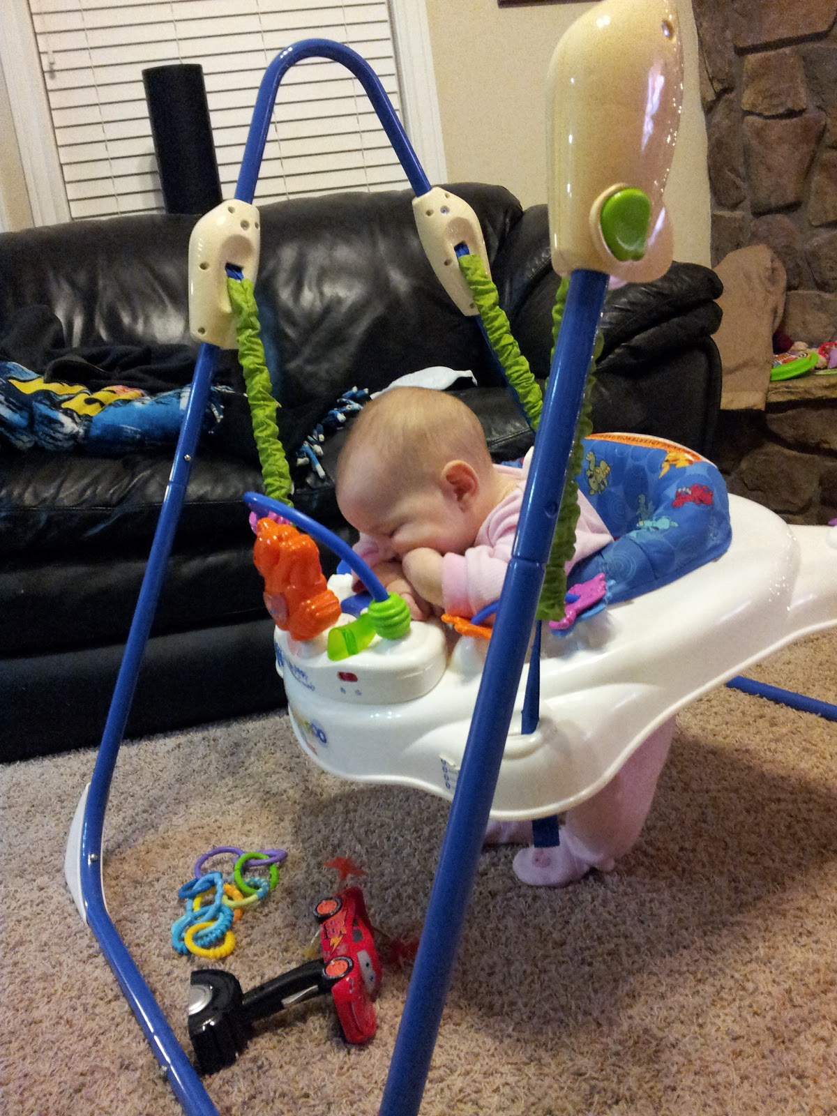 The Mott Family Sleeping in the Jumper!