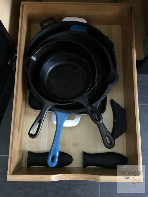 Collection of cast iron pans