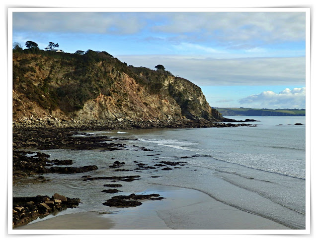 The cliffs at Charlestown, Cornwall