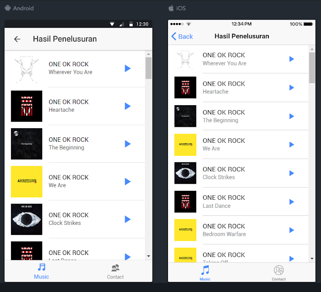 ionic framework itunes api