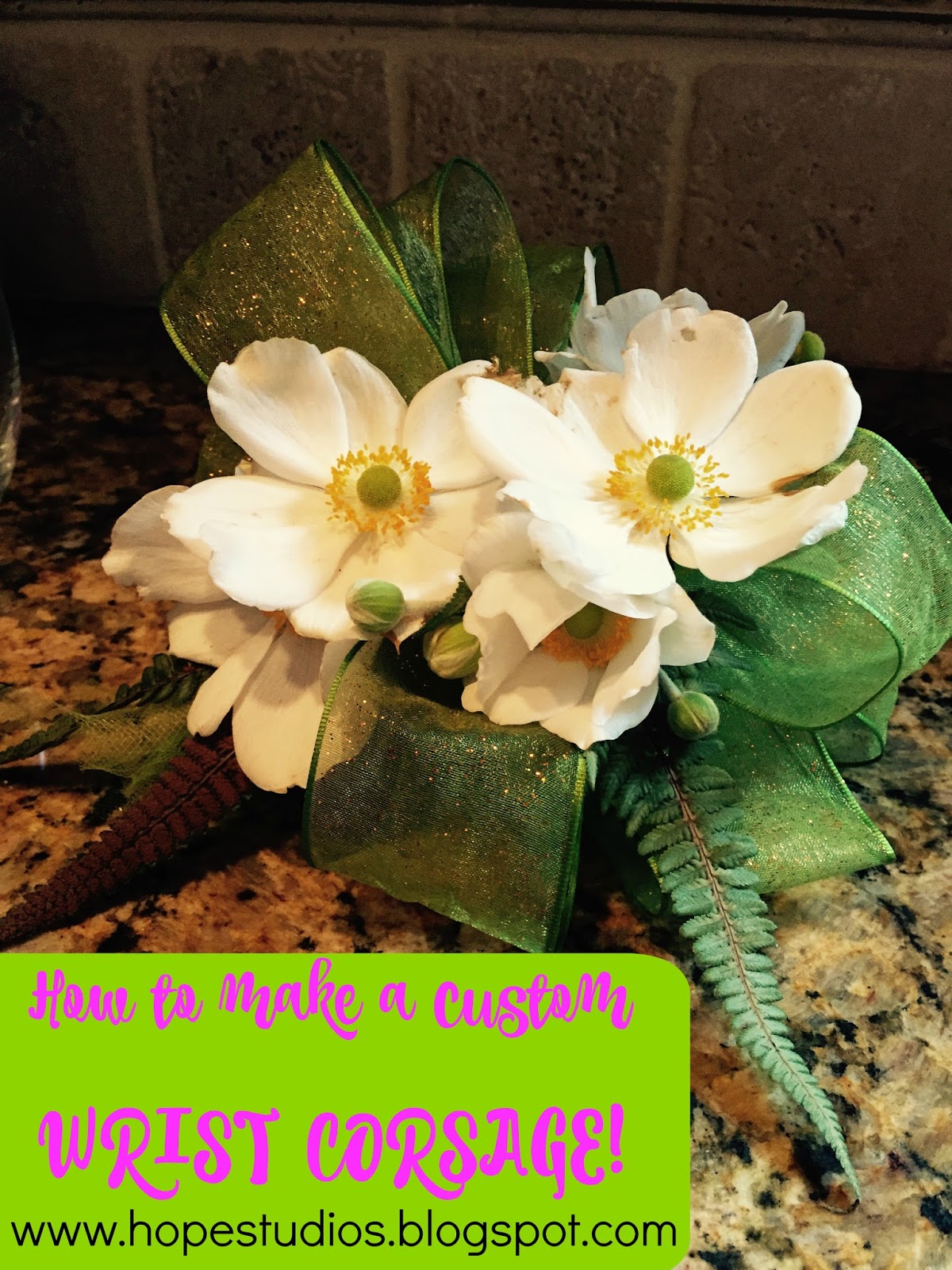 Hope Studios DIY Wrist Corsage