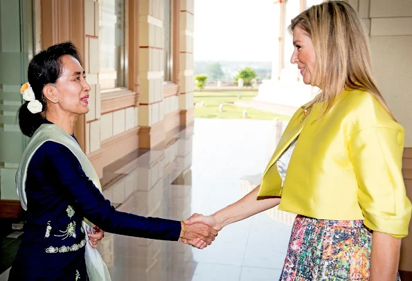 Queen Máxima of The Netherlands attended the meeting of the Financial Inclusion Roadmap in the Nay Pyi Taw. 