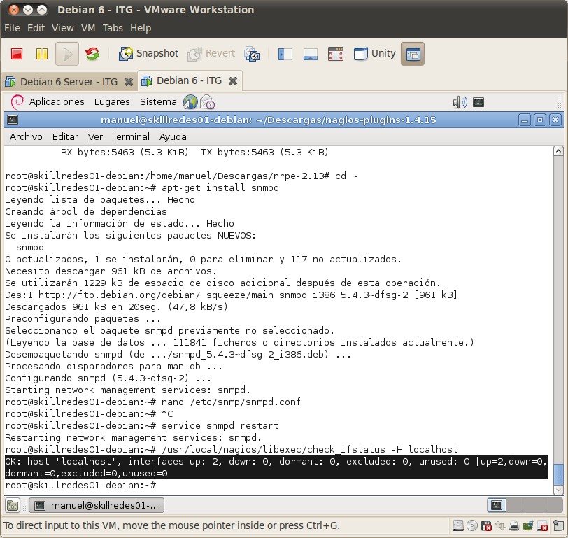 El PC de Mac Configurar Nagios para que monitorice la interfaz de red