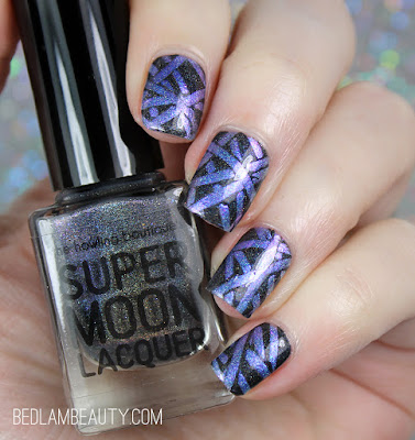 Great Lakes Lacquer ♥'s Supermoon Lacquer | DIY Decal Nail Art