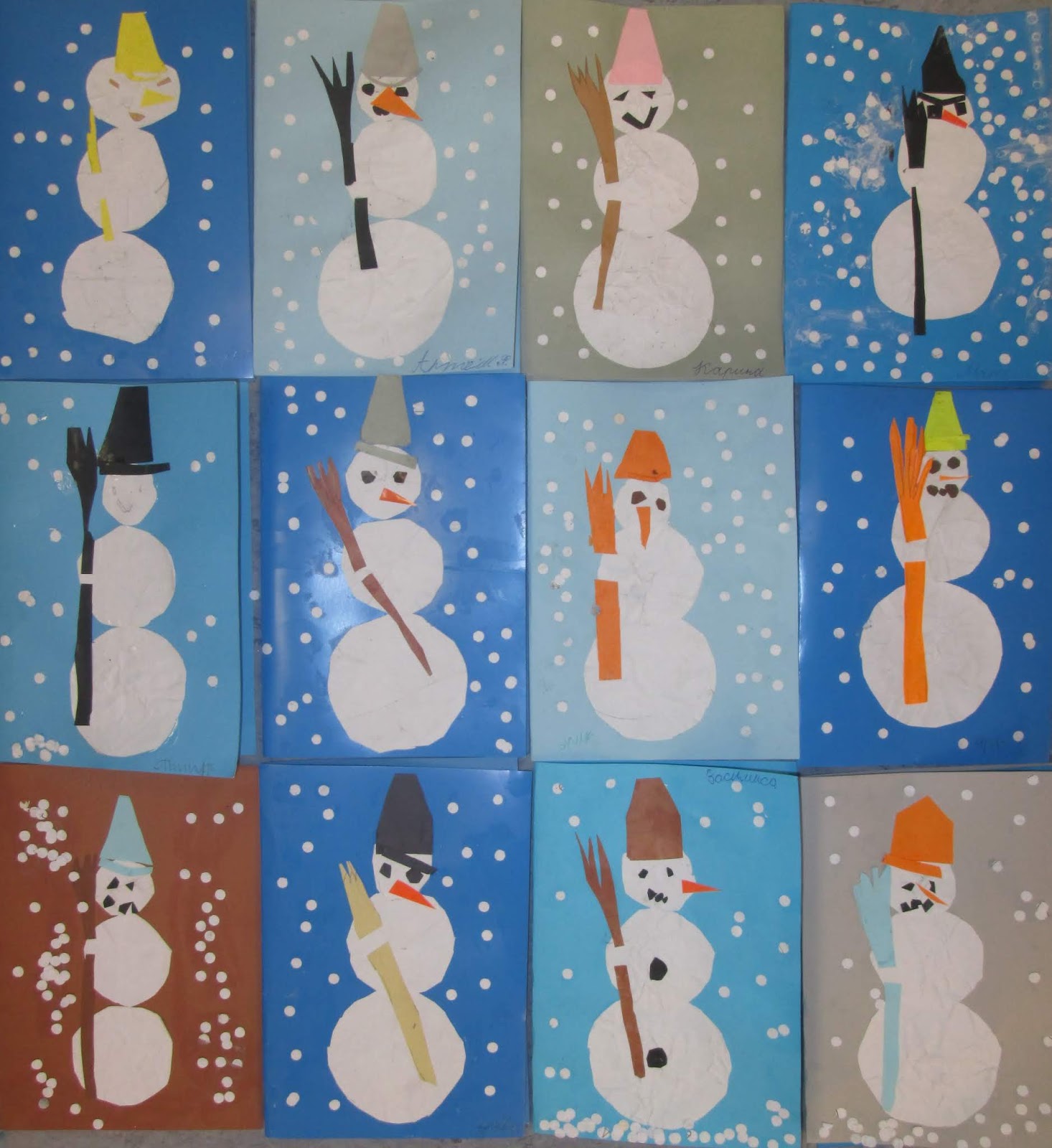 аппликация из цветной бумаги веселый снеговик. новый год. аппликация зима. аппликация снеговик из бумаги 2 класс. снеговик из бумаги старшая группа.