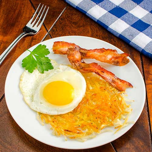 Crispy Hash Browns - The Forked Spoon