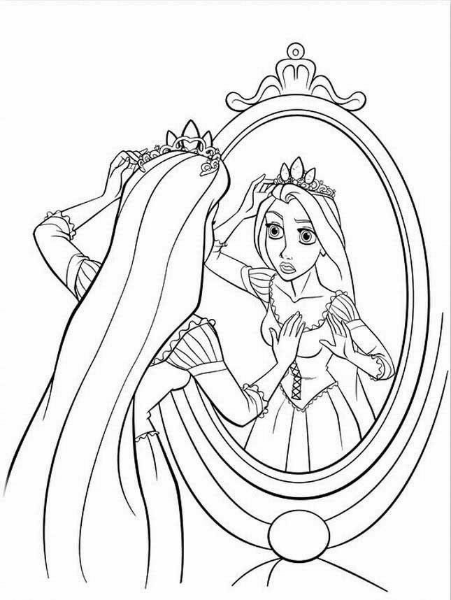 tangled coloring pages rapunzel pictures - photo #15