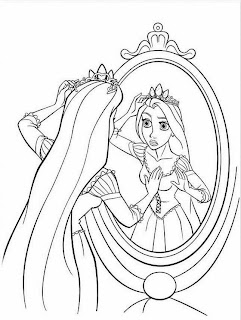 Rapunzel Tangled Coloring Pages