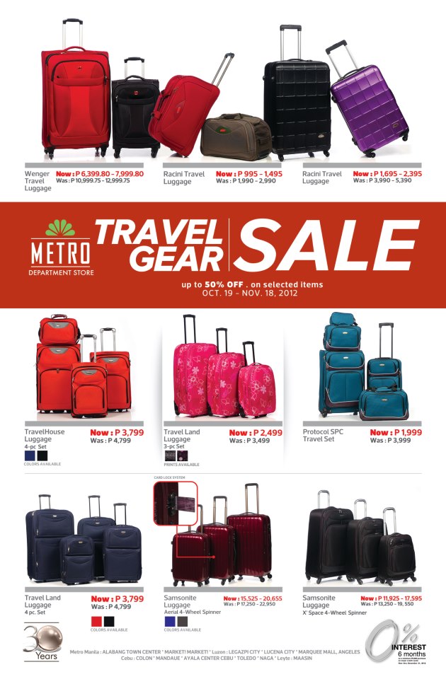 Metro Stores Philippines: Travel Bags Sale 2012 | Pamurahan - Your Ultimate Source of Philippine ...