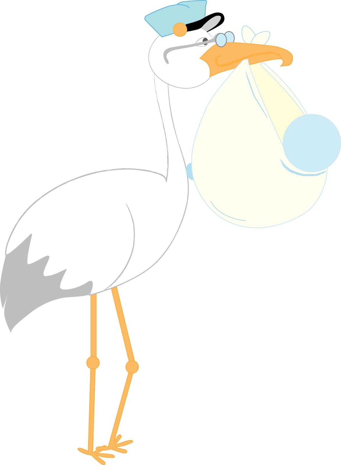 free stork with baby girl clipart - photo #40