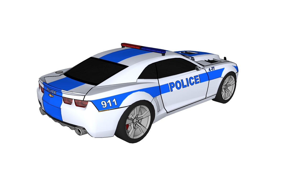 how to draw : police car