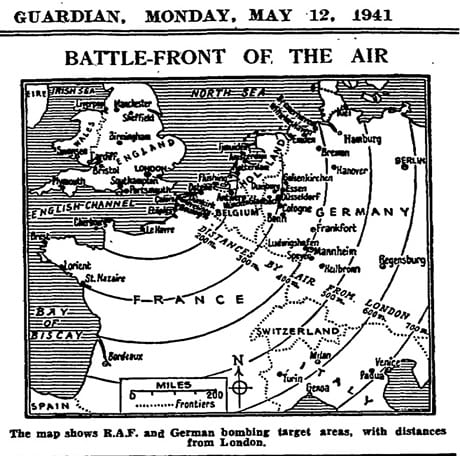 Distance to targets map 12 May 1941 worldwartwo.filminspector.com