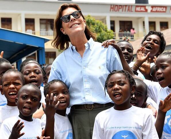 Princess Caroline launched the construction of a mother and child pavilion in Goma city of the Democratic Republic of Congo