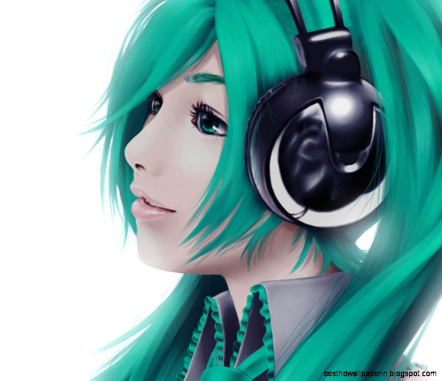  Anime  Girl Listening Music  Wallpaper Best HD Wallpapers
