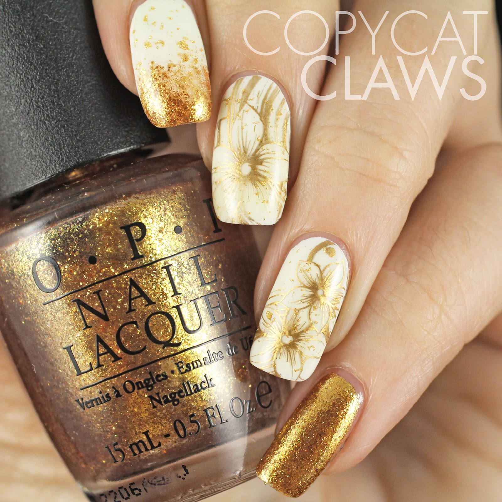 Gold Flakes  I Like Those Nails