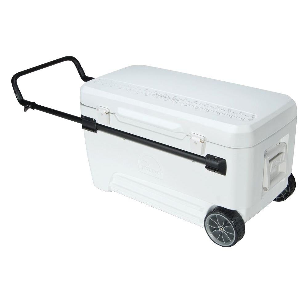 SKL DIY Uptown Igloo Glide Pro 110Qt Cooler 2 Wheeled with Retractable