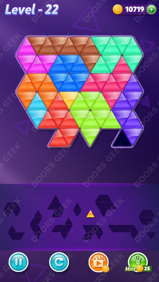 Block! Triangle Puzzle 12 Mania Level 22 Solution Doors Geek