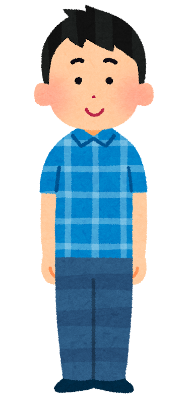 いろいろな角度から見た男性のイラスト かわいいフリー素材集 いらすとや