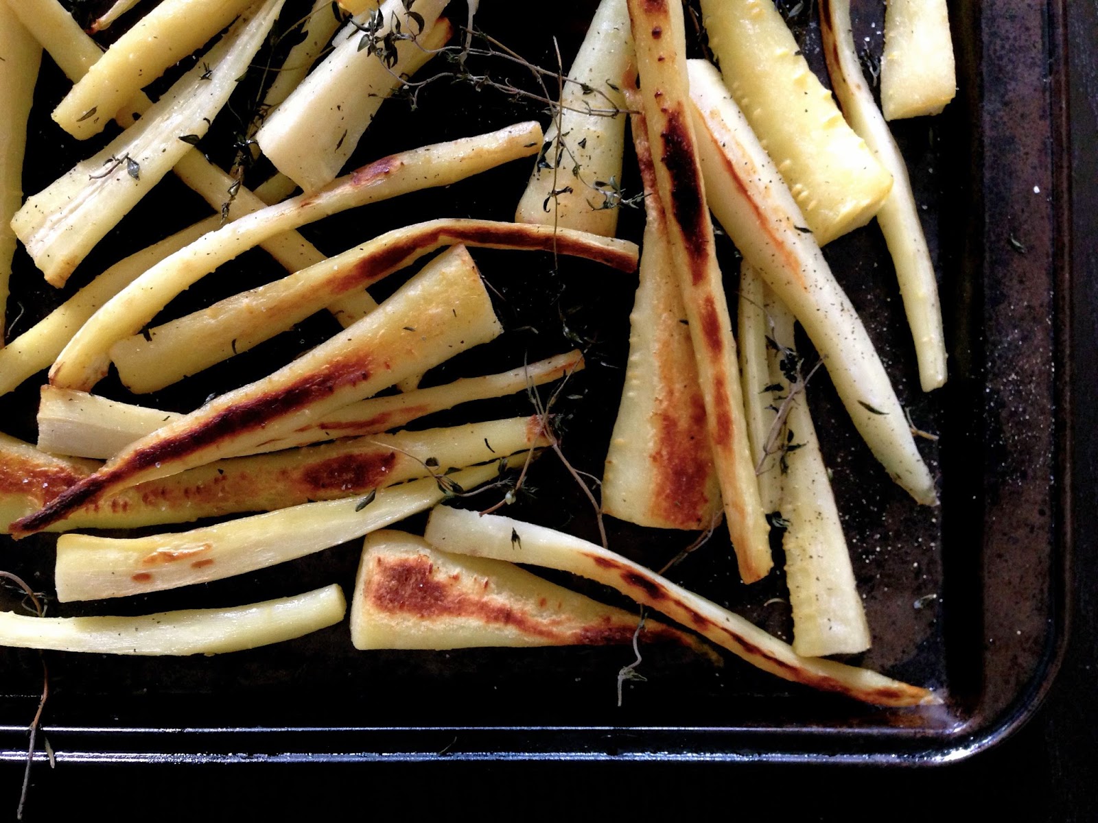 Honey & Thyme Roasted Parsnips